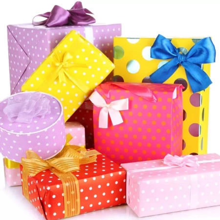 Gift wrapping paper: coated paper Gift wrapping paper: coated paper